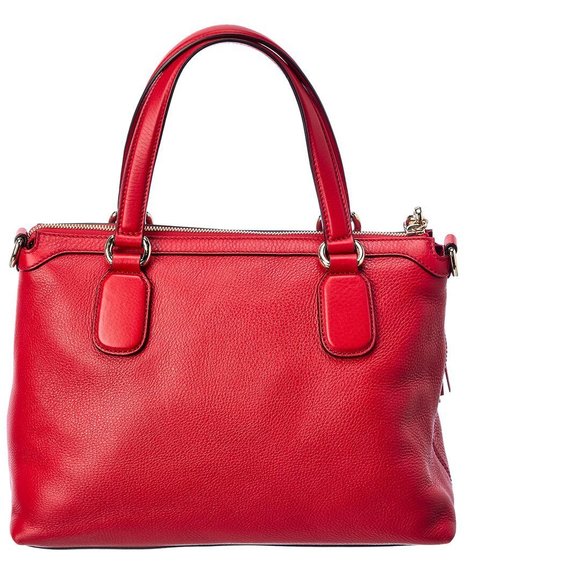 Gucci Red Leather Soho Tote (Authentic Pre-Owned) - Picture 2 of 5